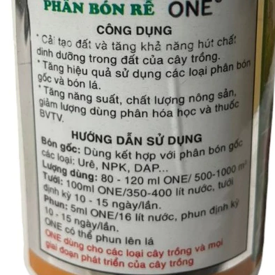 Phân Bón Rễ ONE - Organic Nitrogen Enhance - Hình ảnh 2